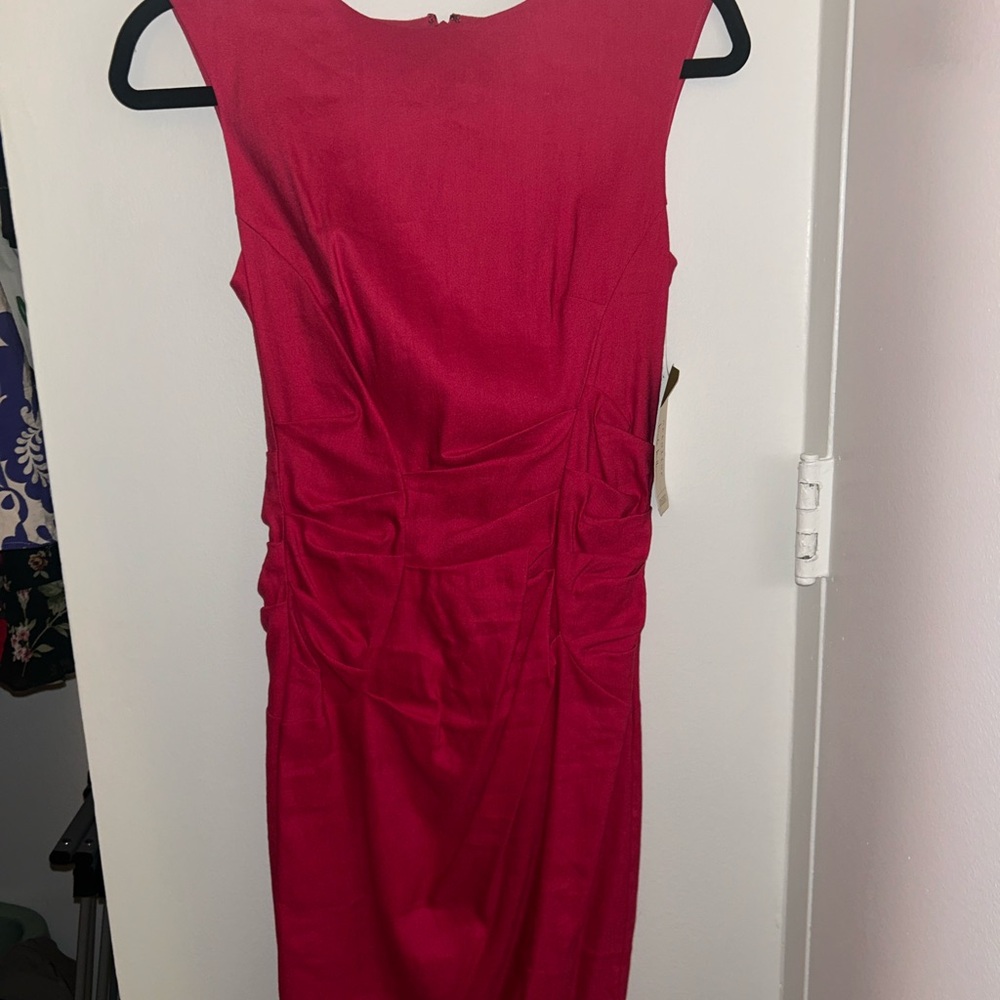 Nicole Miller Vibrant Pink Cocktail Dress